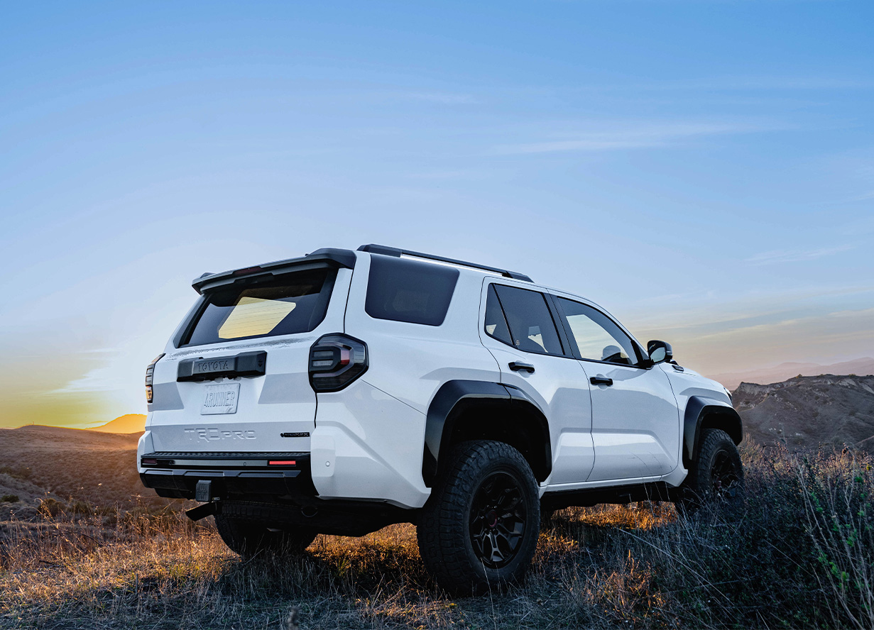 The New 2026 Toyota 4Runner at Delaney Toyota of DuBois in DuBois, PA | Rear profile of a white 2026 Toyota 4Runner The New 2026 Toyota 4Runner at Delaney Toyota of DuBois in DuBois, PA | Rear profile of a white 2026 Toyota 4Runner
