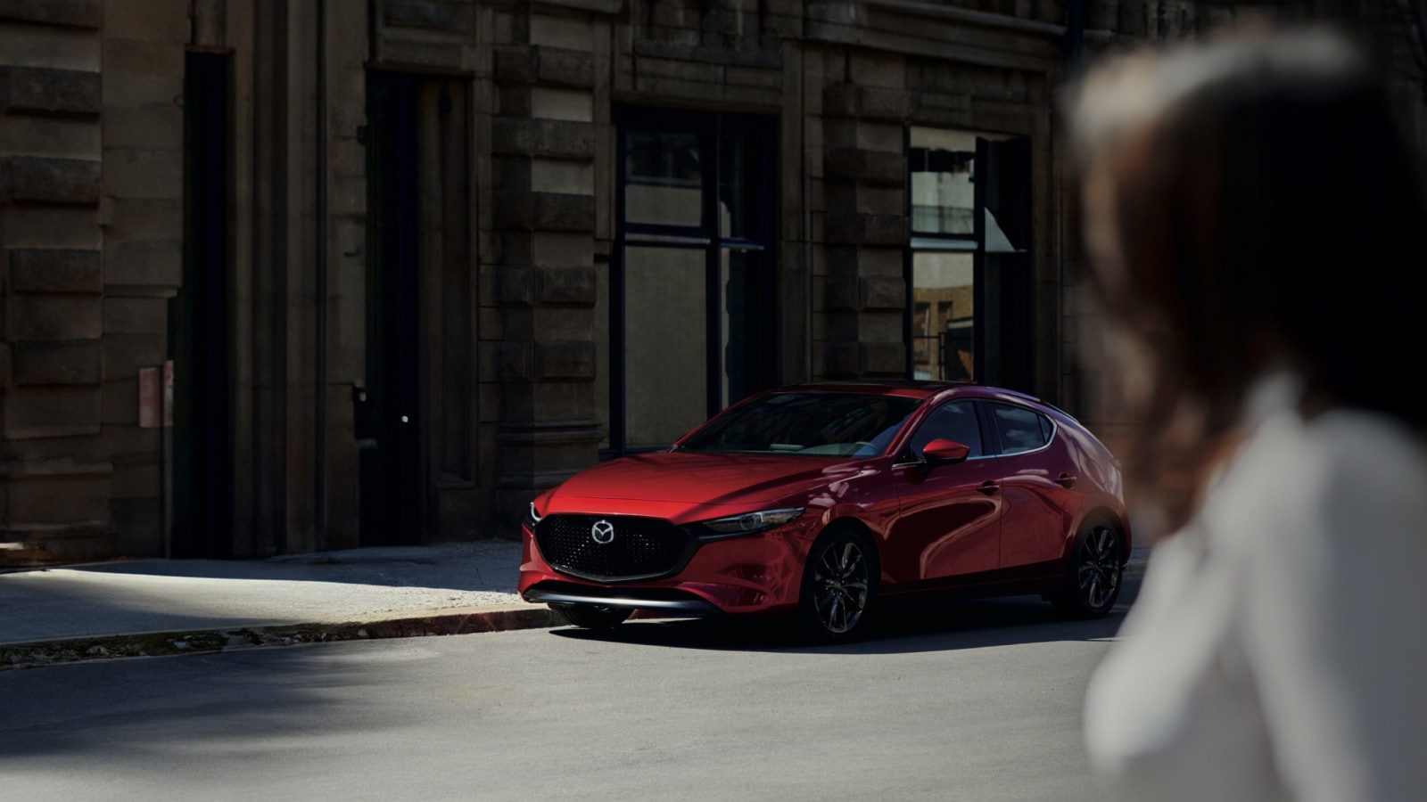 2026 Mazda3 at Lancaster Mazda | Red 2026 Mazda3 hatchback