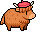 Cow wearing Cow Beret