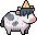 Cow wearing Cow Cheese Hat