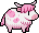 Cow, Pink coat