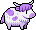 Cow, Purple coat