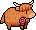 Cow wearing Cow Red Ribbon