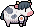 Cow wearing Cow White Ribbon