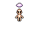 Floating Cloud Headpiece, worn