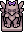 Griffin Statue wearing Purple Bow