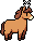 Horse wearing Horse Antlers