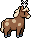 Horse wearing Horse Antlers