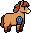 Horse wearing Horse Blue Ribbon