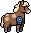 Horse wearing Horse Blue Ribbon