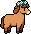 Horse wearing Horse Flower Crown