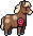 Horse wearing Horse Red Ribbon