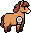 Horse wearing Horse White Ribbon