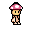 Mushroom Cap Hat, worn