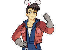Olric, winter bunny ears