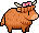 Cow wearing Pink Cow Bow