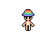 Striped Bucket Hat, worn