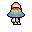 Striped Bucket Hat, worn