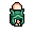 Verdigris Helmet, worn
