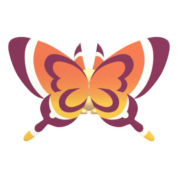 Cinnamoth from behind