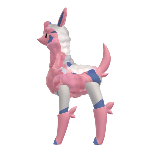 Melpaca from the side