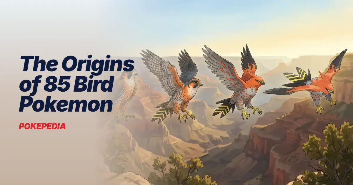 The Origins of 85 Bird Pokemon & the Real Birds Behind Them