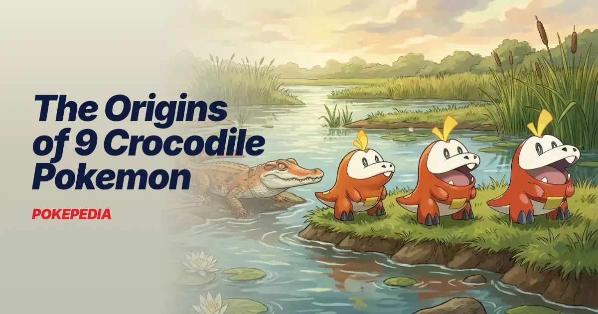 The Origins of 9 Crocodile Pokemon & the Real Reptiles Behind Them