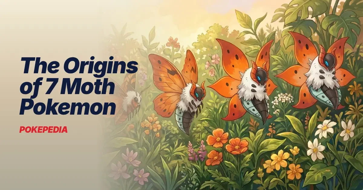 The Origins of 7 Moth Pokemon & the Real Moths Behind Them