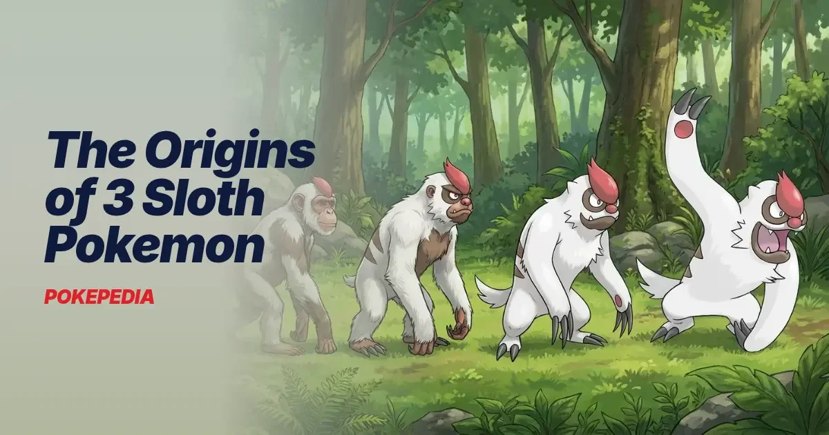 The Origins of 3 Sloth Pokemon & the Real Animals Behind Them