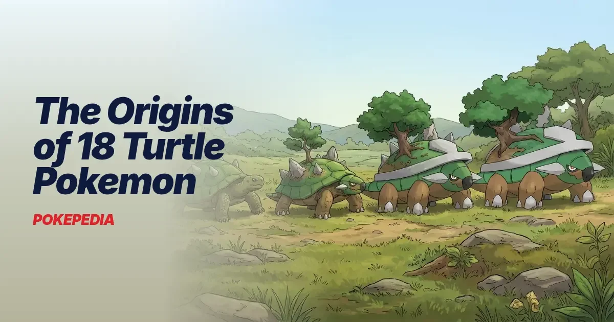 The Origins of 18 Turtle Pokemon & the Real Species Behind Them