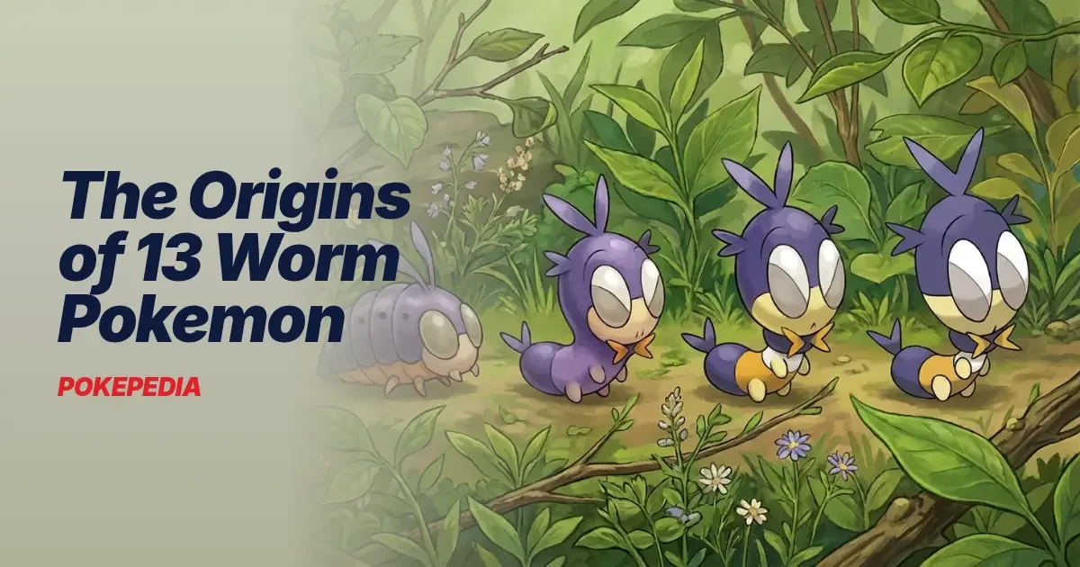 The Origins of 13 Worm Pokemon & the Real Animals Behind Them