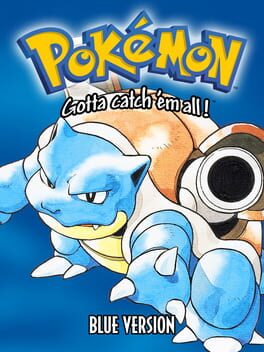 Pokemon Blue official game cover art for Game Boy