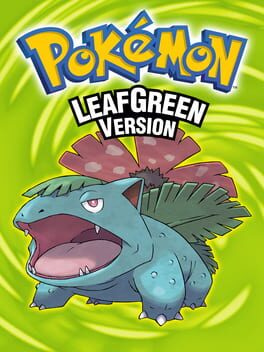 Pokemon LeafGreen official game cover art for Game Boy Advance