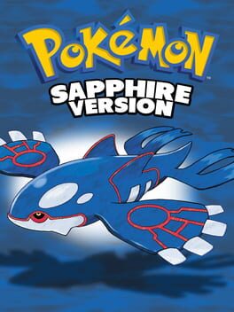Pokemon Sapphire official game cover art for Game Boy Advance
