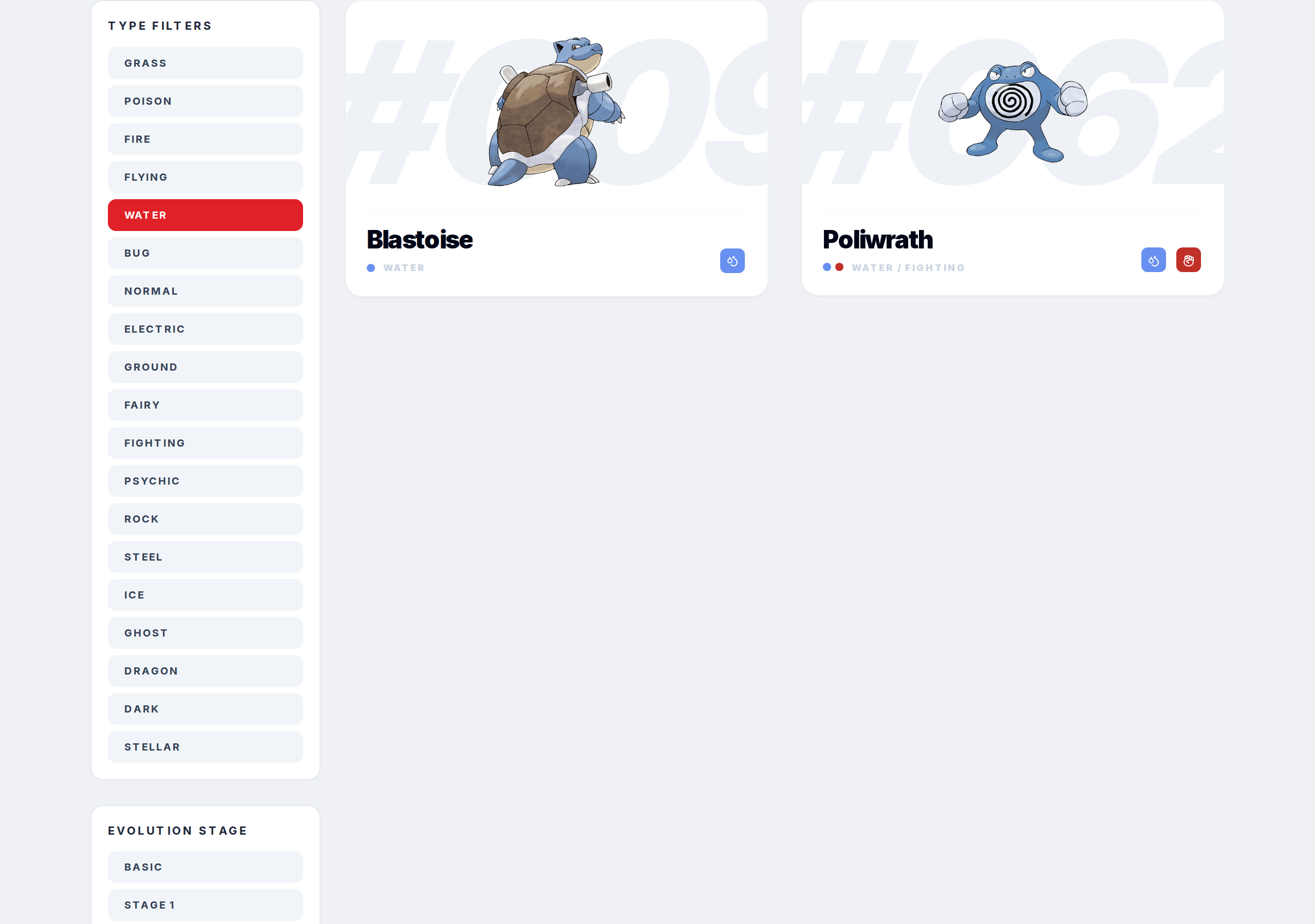 How do I filter Pokemon by type? — step 3