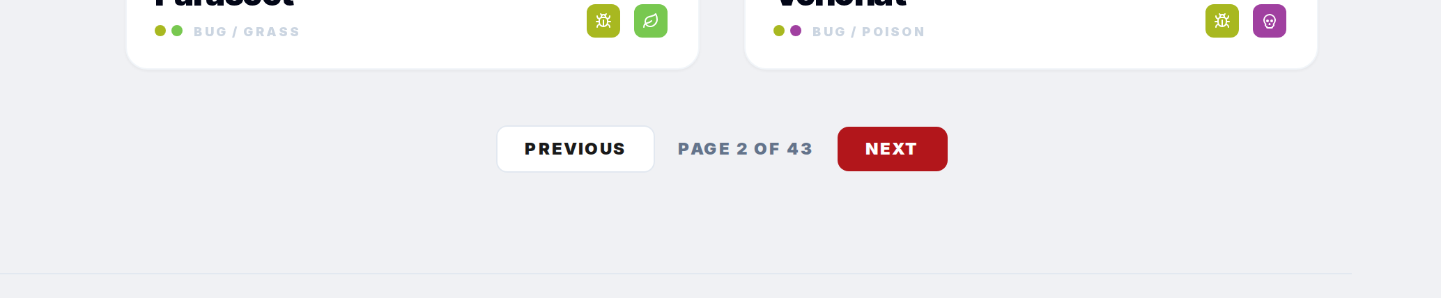 How does pagination work in the Pokedex? — step 3