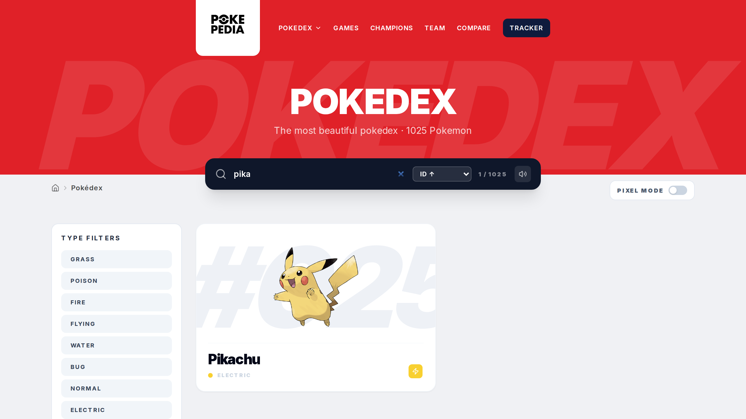 How do I filter Pokemon by type? — step 4