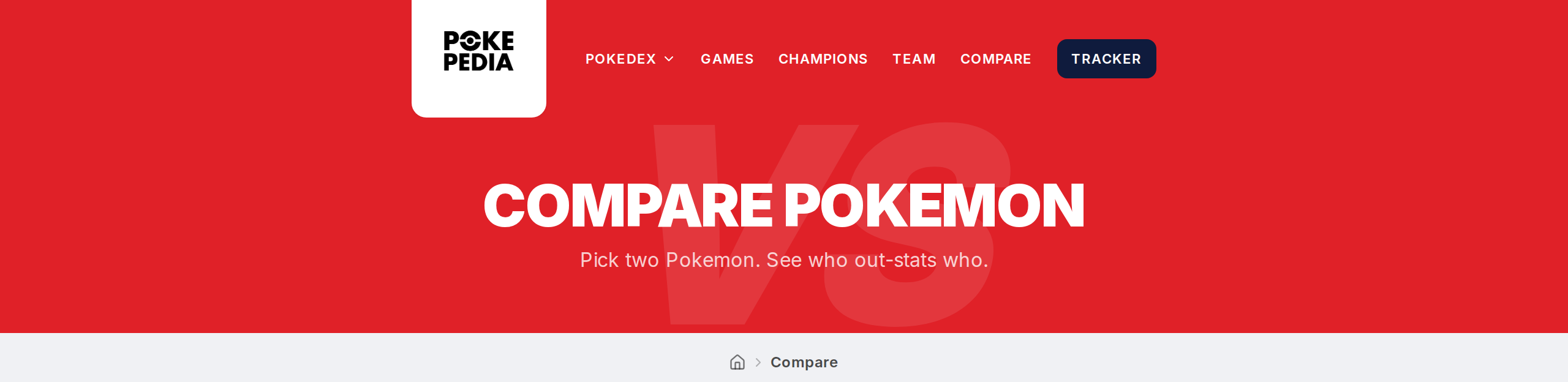 What is the Compare Pokemon tool? — step 1