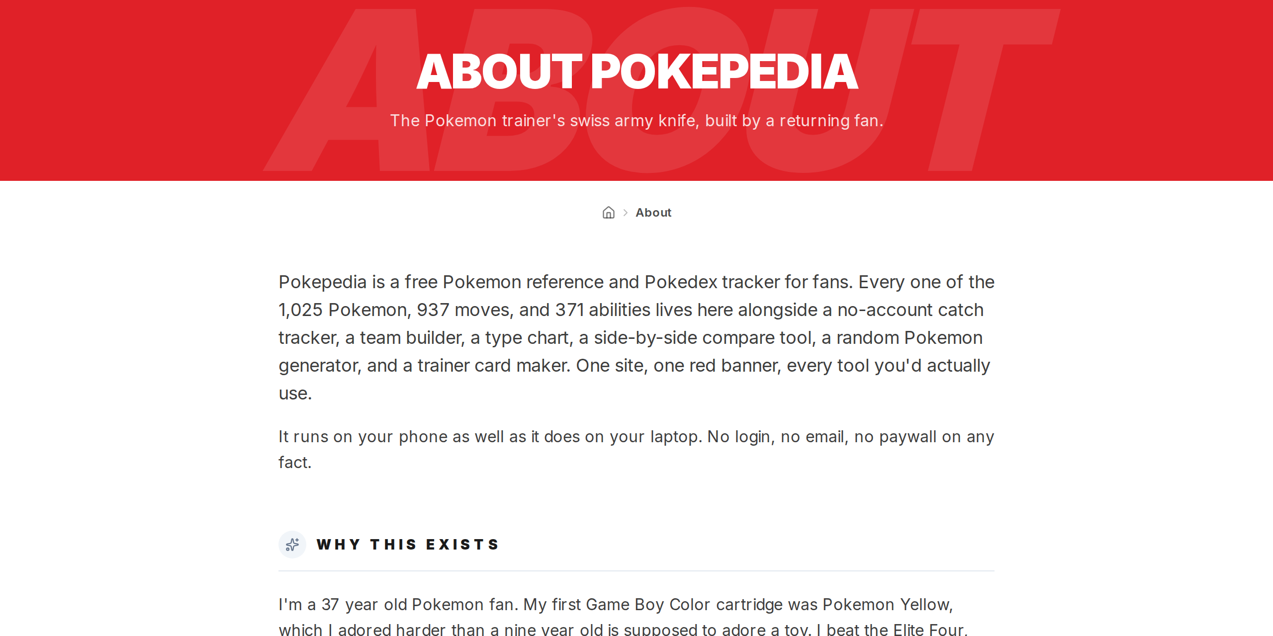 Who builds Pokepedia? — step 1