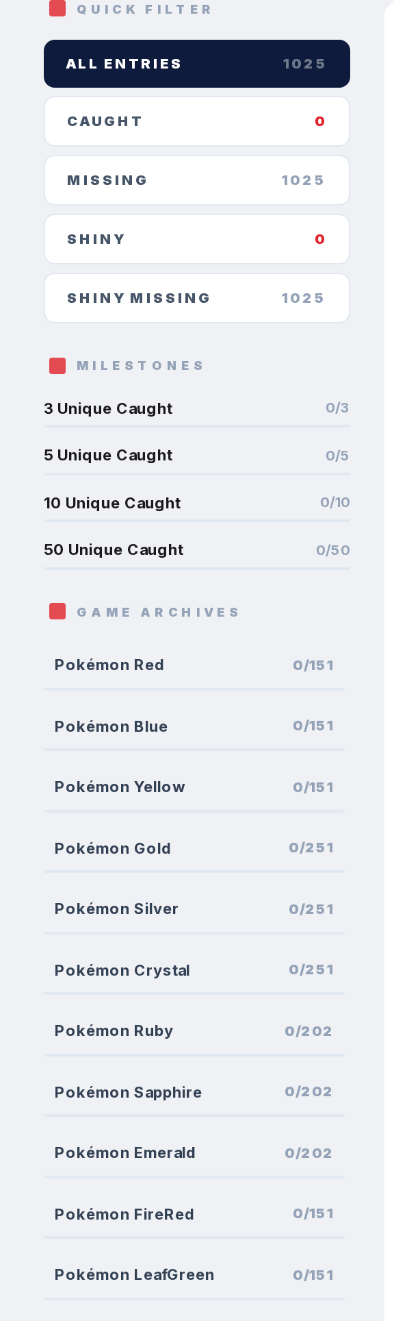 The search isn't finding my Pokemon — step 3