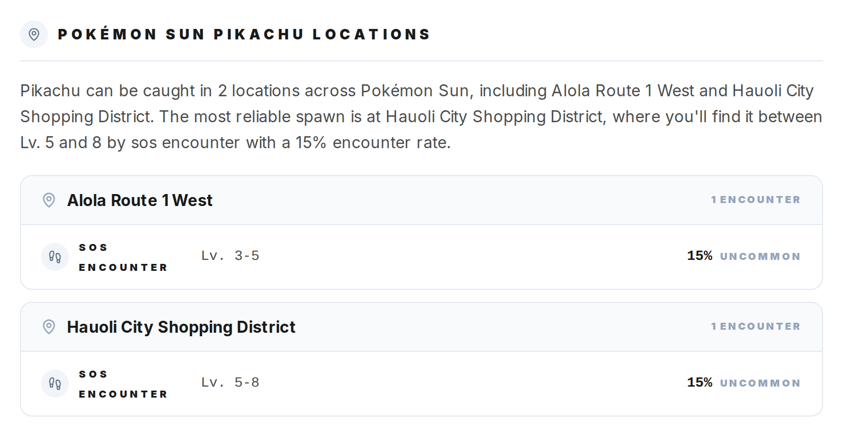 Where can I catch a specific Pokemon? — step 2