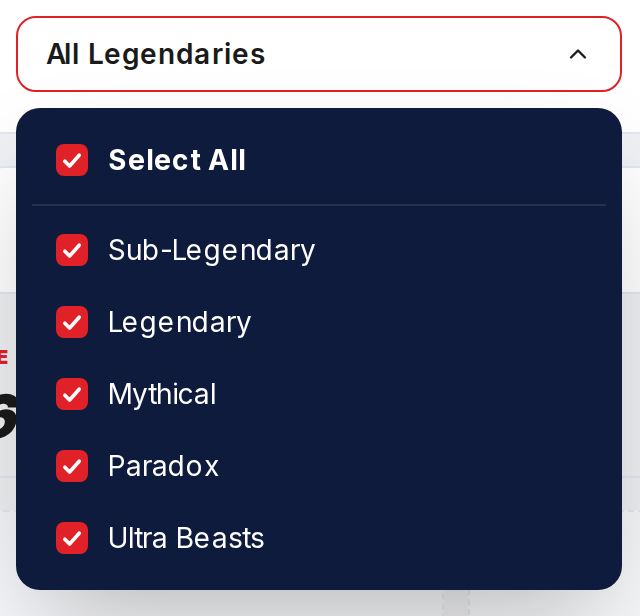 How to include or exclude Paradox Pokemon, Ultra Beasts, and Sub-Legendaries — step 3