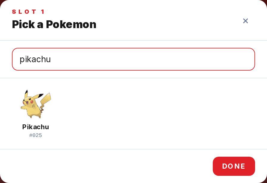 How to pick Pokemon on the trainer card — step 2