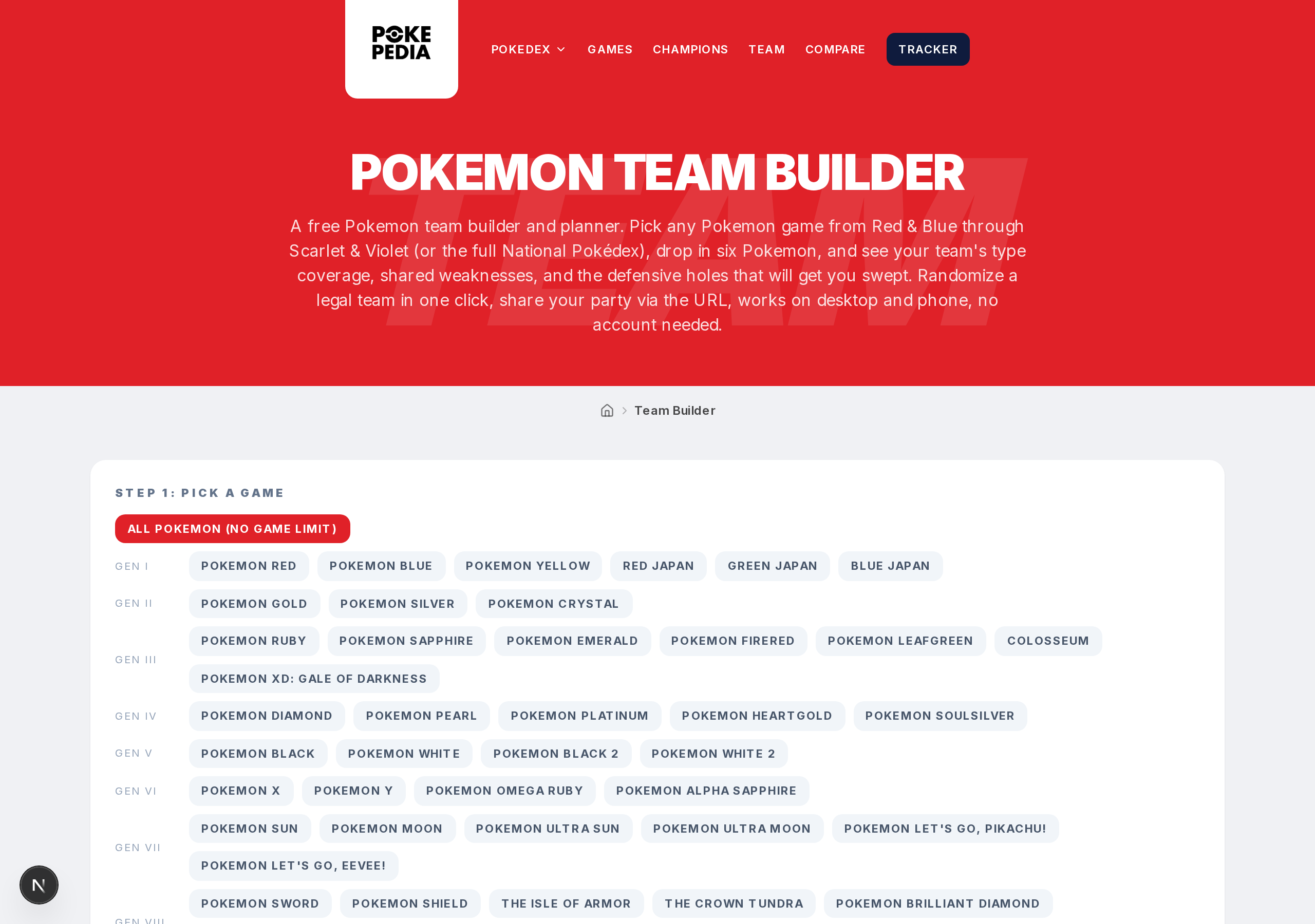What is the Team Planner? — step 1