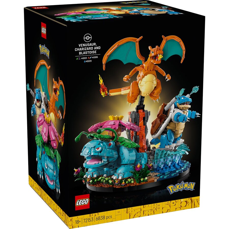 Venusaur, Charizard and Blastoise LEGO Set 72153