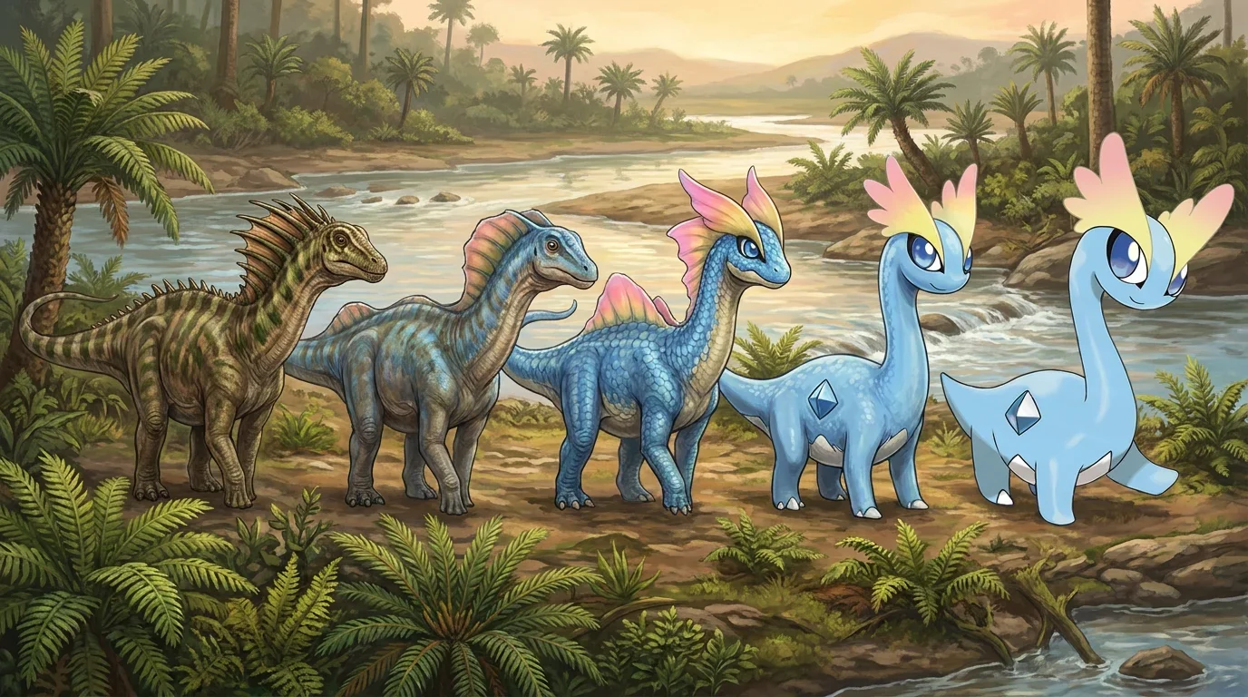 A young amargasaurus turning into Amaura