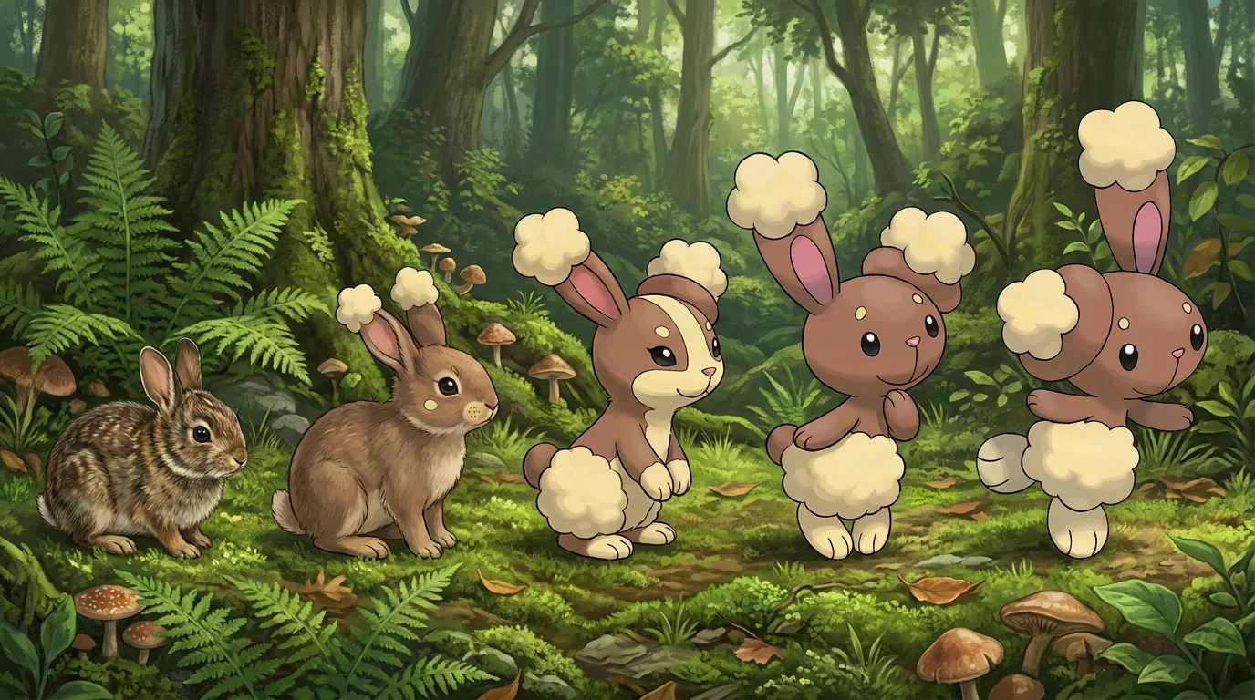 A rabbit kit turning into Buneary