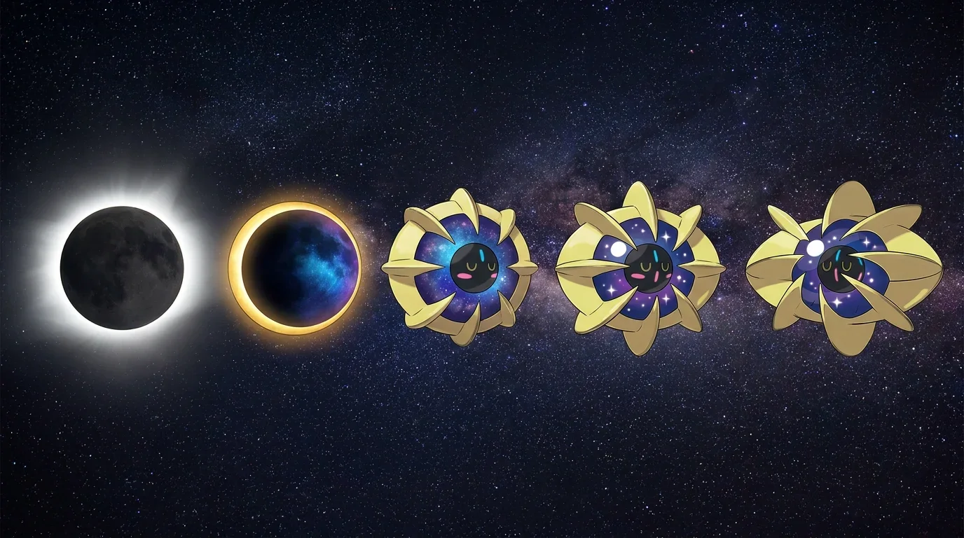 A total solar eclipse turning into Cosmoem