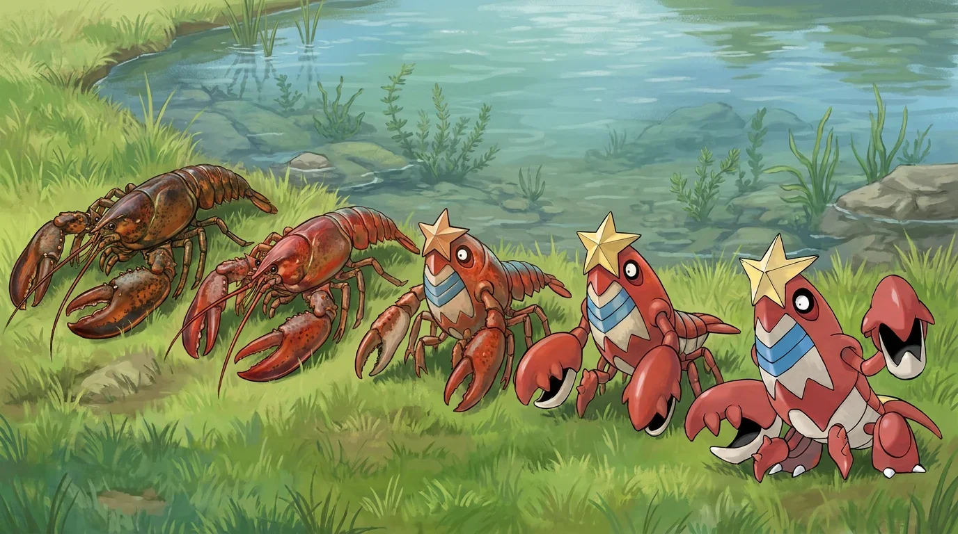 A american lobster turning into Crawdaunt