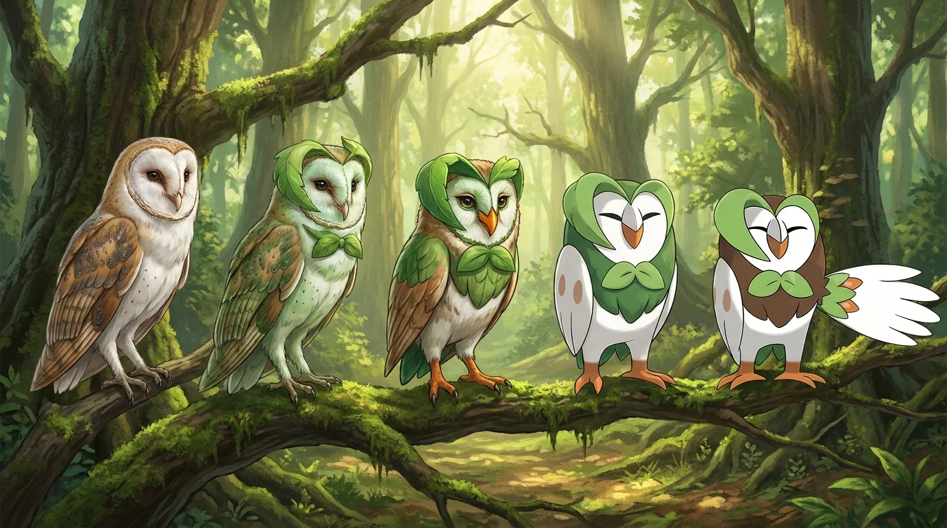 A barn owl turning into Dartrix